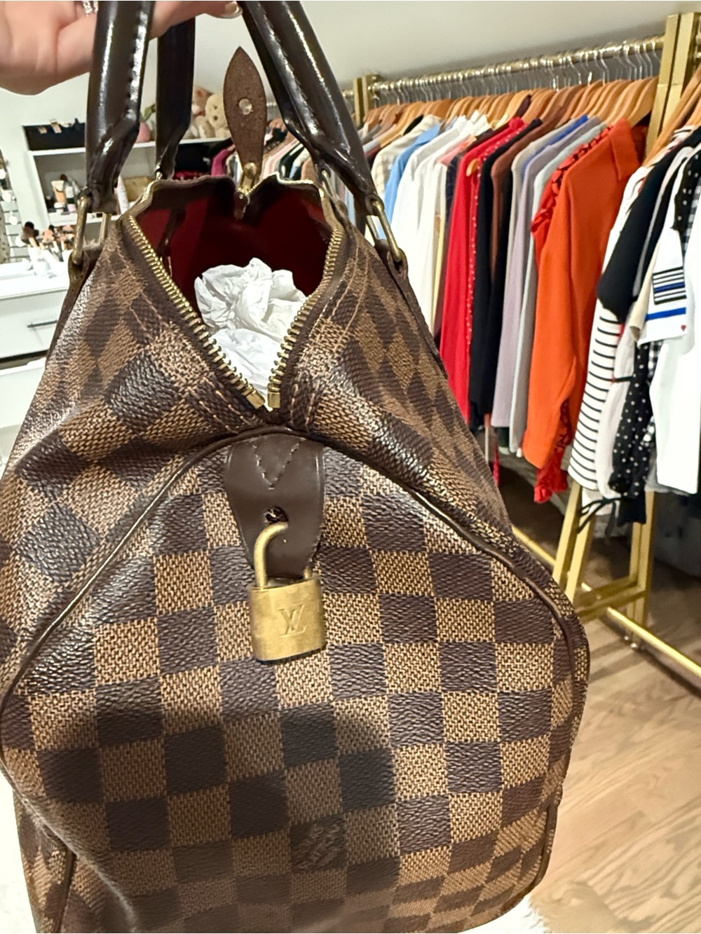 Louis Vuitton Damier Ebene Speedy 35 - Picture 5 of 10